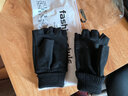 兼彩半指手套男冬天保暖戶(hù)外運動(dòng)打球開(kāi)車(chē)釣魚(yú)露指手套男冬季男士手套 麂皮絨半指手套黑色 曬單實(shí)拍圖