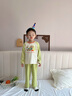 小番薯potatokids雙面暖絨兒童家居服套裝秋冬季男童女童睡衣套裝 嫩綠 110 曬單實(shí)拍圖