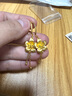 菜百首飾 黃金耳飾 足金流蘇花耳飾時尚百搭耳墜 計價 HJ 黃金耳飾 約8.24g 曬單實拍圖