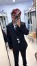 唐號(hào)西裝男雙排扣英倫風(fēng)新郎結(jié)婚西裝外套男痞帥高級(jí)西服商務(wù)正裝婚禮 黑色西裝 L 曬單實(shí)拍圖