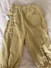 幼歌（YOUGE）嬰幼兒2024新款寬松束腳防蚊褲涼感透氣百搭兒童長(cháng)褲潮 卡其（66-90兩用襠） 90 cm 曬單實(shí)拍圖