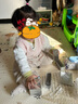 婧麒（JOYNCLEON）嬰兒連體衣新生嬰兒衣服純棉長袖睡衣春秋款初生寶寶秋季哈衣 豆黃 90cm 曬單實拍圖
