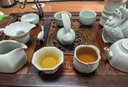 青澹汝窯虎年生肖系列套裝 功夫茶具套裝 整套茶具收藏款天青色 虎虎生威套裝 9件 天青色 曬單實(shí)拍圖
