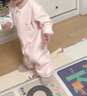 貝肽斯德絨嬰兒衣服秋冬季新生兒連體衣男女寶寶春秋打底保暖睡衣 曬單實(shí)拍圖