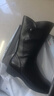 紅蜻蜓女靴冬季長(cháng)筒靴加絨保暖坡跟增高中老年棉鞋WBC442371C黑色39 曬單實(shí)拍圖