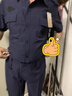 保安工作服速干服套裝男夏季藍黑保安制服物業(yè)門(mén)衛短袖彈力作訓服 藍色速干服夏短套裝 170/L 曬單實(shí)拍圖
