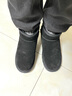 駱駝（CAMEL）男鞋 加絨保暖加厚復古耐折反絨面防寒雪地靴男 G13W223109黑色 39 曬單實(shí)拍圖