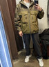 NOTHOMME白鴨絨三防保暖重山三合一沖鋒衣戶外硬殼短款登山羽絨服 古苔綠 S 曬單實(shí)拍圖
