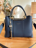 caibukaier手提包包女包牛皮大容量媽媽包中年單肩實(shí)用生日38女神節禮物 【藍色】三八3.8節送老婆媽媽 時(shí)尚百搭休閑通勤輕奢品牌斜挎包 曬單實(shí)拍圖