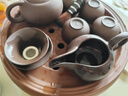 豹霖 陶瓷茶具公道杯帶過(guò)濾網(wǎng)茶漏功夫茶具套裝不銹鋼茶漏分茶器紫砂裝茶器公平杯 茶具配件 公道杯+茶漏-紫砂 曬單實(shí)拍圖