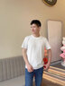 名創(chuàng)優(yōu)品（MINISO）冰絲T恤男夏季男生運動休閑寬松短袖2025新款涼感透氣速干衣服男t 白色(純色) XL 180(不起球不掉色) 曬單實拍圖