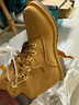 添柏嵐（Timberland）靴子女戶外防水舒適透氣抓地耐穿踢不爛大黃靴8168R 小麥色 6 曬單實(shí)拍圖