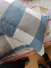 艾薇（AVIVI）老粗布枕套秋冬凉席枕头套枕套一对装 明亮格蓝 48*74cm 实拍图