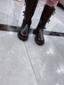G.duck兒童靴子女童高筒靴2024新款秋季小女孩單靴冬季加絨棉靴公主長(cháng)靴 黑色加絨 27 :碼內長(cháng)約16.2CM 曬單實(shí)拍圖