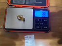 菜百首飾 黃金耳飾 足金簡約大氣泰式鐳射花紋耳環(huán) 計價 HJ 黃金耳飾 約3.68g 曬單實拍圖