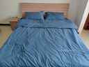 南極人拎包入住被子被芯+四件套+枕芯被子褥子全套整套單雙人床上八件套 柔軟親膚裸睡貼身 賓利藍-慕斯 1.8 床單款 八件套=四件套+6斤被芯+枕芯2+床褥 曬單實(shí)拍圖