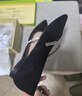 千百度【新中式系列】低跟瑪麗珍鞋女秋新款平底單鞋 黑色 39 曬單實(shí)拍圖