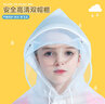 KEYRU兒童雨衣小學(xué)生幼兒園帶書(shū)包位全身防水加長(cháng)男童女童雨衣雨披 曬單實(shí)拍圖