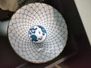 波佐見(jiàn) 日本進(jìn)口復古青花西餐具套裝圓形陶瓷意面冷菜大盤(pán)子創(chuàng  )意家用 網(wǎng)格窗盤(pán)【20.5cm*4cm】凹凸感 曬單實(shí)拍圖