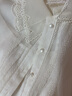 固執（OBSTINATE）【特價(jià)】夏季新款歐式短袖襯衫女套裝10822CS07352 米白色 165/84A/M 曬單實(shí)拍圖