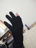 逐港 露指手套男士冬季女冬天加絨加厚保暖開(kāi)車(chē)二指騎手騎行滑雪冬 升級-加長(cháng)袖-黑色 曬單實(shí)拍圖