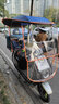 季禮信新款電動(dòng)車(chē)不銹鋼雨棚篷遮陽(yáng)傘電瓶車(chē)摩托車(chē)通用加厚加粗防曬雨罩 C10藍色【小推窗+下雨簾】 推窗三檔調節全不銹鋼支架 曬單實(shí)拍圖