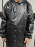 誠依諾春秋薄款皮衣男外套防水中老年干活工裝勞保工作服皮衣皮褲套裝男 單款貼兜立領(lǐng)上衣 XL小號 曬單實(shí)拍圖
