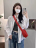 薩拉維夫2025白色襯衫女夏季薄款小個子襯衣外套開衫外搭上衣設(shè)計(jì)感小眾 白色 XS 曬單實(shí)拍圖