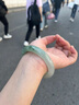 仟喜梵”溪如鏡“緬甸冰種高端翡翠玉手鐲子女款冰透油青真玉石處理 ”溪如鏡“翡翠手鐲 58mm-59mm（現(xiàn)貨現(xiàn)發(fā)） 曬單實拍圖
