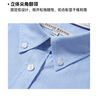 Teenie Weenie小熊女裝襯衫2025秋新款活力多巴胺清新基礎(chǔ)翻領(lǐng)襯衣 藍(lán)色 M 曬單實拍圖