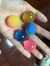硯璽彈力球兒童橡膠跳跳球浮水彈跳球彩色25mm小球 幼兒園獎勵小禮品 彩色彈力球（隨機10個(gè)裝） 曬單實(shí)拍圖