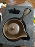 詢匠 麥飯石陶土側(cè)把煮茶壺古法煮茶器陶瓷電陶爐小青柑白茶陳皮煮茶爐圍爐罐罐茶陶壺炭火爐碳爐 麥飯石 柴燒側(cè)把煮茶壺 曬單實拍圖