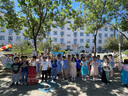 安妮優(yōu)兒女童漢服中國(guó)風(fēng)超仙夏季連衣裙女孩2025新款短袖裙子兒童粉色 130 曬單實(shí)拍圖