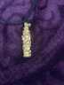 中國黃金（CHINA GOLD）黃金吊墜3D硬金龍柱男足金黑繩紅繩掛七夕情人節(jié)禮物送女朋友老婆 約3.5g/足金吊墜【默認黑繩】 曬單實拍圖