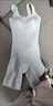Edick品牌輕奢無(wú)痕連體塑身衣女夏季薄款收腹束腰帶胸墊后脫式冰絲束身 藍色 L(適合體重100-120斤) 曬單實(shí)拍圖