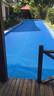 PoolMate游泳池保溫膜蓋保溫布罩嬰兒池PE膠膜氣泡膜蓋防塵布氣泡膜 出口藍銀款 包邊打孔 500微米/平 曬單實(shí)拍圖