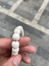 彩荷猛犸象牙老型桶珠單圈佛珠文玩手串男女款情侶送人diy手鏈 猛犸象牙老型桶手串約10*9mm 曬單實(shí)拍圖