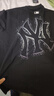 MLB官方 男女情侶大logo運動(dòng)休閑短袖圓領(lǐng)時(shí)尚T恤夏季新款TST01 紐約洋基隊/黑色 L 曬單實(shí)拍圖