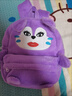 蕉京日系雙肩包女卡通小胖龍包包搞怪大容量毛絨背包學(xué)生上課通勤書(shū)包 紫色高掛胖貓 曬單實(shí)拍圖
