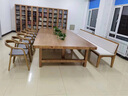 康華瑞全實(shí)木靠背沙發(fā)長椅客廳純實(shí)木長條凳子書房學(xué)習(xí)椅休閑椅辦公椅 【時(shí)尚B款】180*60*85坐高45cm 曬單實(shí)拍圖