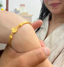 中國珠寶 SINO GEM黃金手鐲四葉草女足金半鐲手鏈手環(huán)金飾生日紀念日禮物送女友老婆 足金四葉草手鐲+品牌禮盒 金重約4.6g 曬單實(shí)拍圖