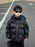 G.DUCKKIDS黑色金兒童羽絨服男女童長(cháng)款寶寶加厚防風(fēng)保暖中大童冬裝過(guò)膝外套 黑金短款 寬松身高+10拍 150 建議身高140-150cm年齡9-10歲 曬單實(shí)拍圖