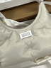 Maison Margiela[尊享特惠]馬吉拉GlamSlam系列Hobo小號腋下包羊皮枕頭包 T2003灰白 曬單實(shí)拍圖