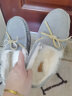 OZZEG澳洲豆豆鞋女冬季加绒保暖真皮棉鞋羊皮毛一体毛毛厚底防滑孕妇鞋 灰色 37 实拍图