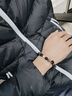 銀千惠925銀手鏈男士黑曜石手串男生時(shí)尚轉(zhuǎn)運(yùn)七夕情人節(jié)生日禮物送男友 暗夜破曉手串+七倉(cāng)配送/當(dāng)次日達(dá) 配首飾證書/精美禮盒/男生生日禮物 曬單實(shí)拍圖