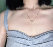 百鈺福輕奢品牌和田玉項鏈女掛件轉(zhuǎn)運珠鎖骨鏈吊墜七夕禮物生日送老婆 和田玉項鏈 曬單實拍圖