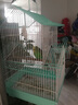 憨憨寵鳥籠群鳥籠子大號(hào)寵物鳥籠家用鸚鵡虎皮鳥籠鳥別墅 房子款鳥籠綠色 曬單實(shí)拍圖