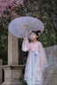 歐育兒童漢服女童夏秋溫柔超仙連衣裙新款洋氣國風女孩生日禮物演出服 粉色超仙刺繡連衣裙 常規(guī) B1517 140 【建議身高130-140cm】 曬單實拍圖