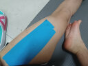 驰动肌肉贴运动绷带弹力性肌贴自粘肌内效贴拉伤运动胶带贴布5cmx5m蓝 实拍图