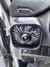 仟居佳 車載出風(fēng)口小風(fēng)扇汽車usb電風(fēng)扇空調(diào)口風(fēng)扇七彩氛圍燈車載風(fēng)扇 【炫光+三擋調(diào)速】黑色 曬單實(shí)拍圖